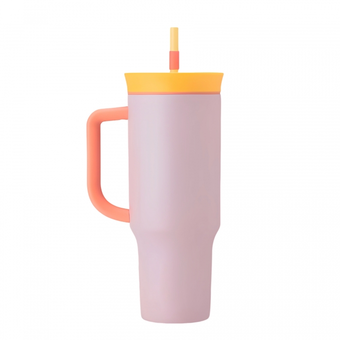 40 oz Large Capacity Vacuum Tumbler W/Straw