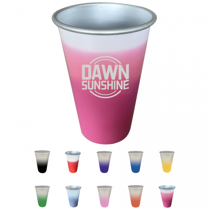 14oz Full Color Changing Aluminum Cup
