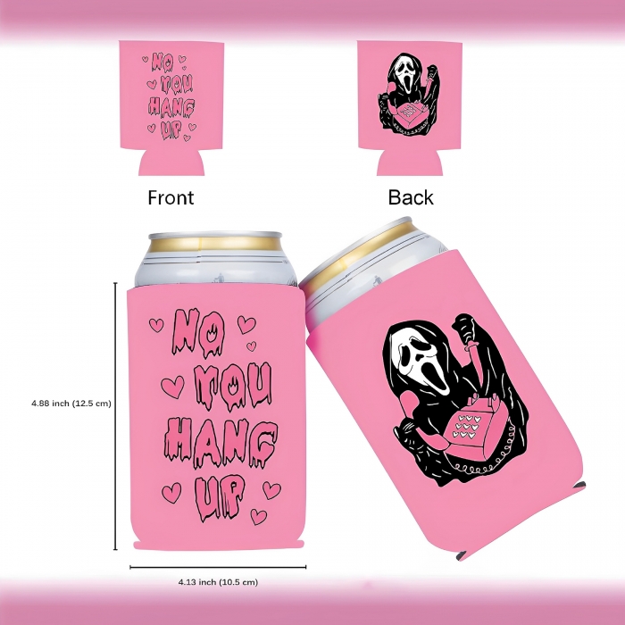 Halloween Can Cooler Full Color Imprint