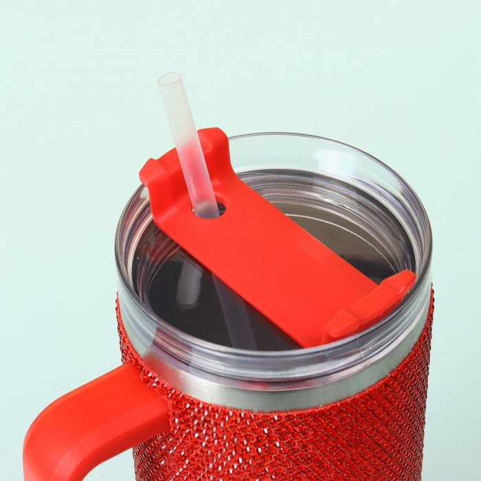 40 oz Rhinestone Tumbler With Handle