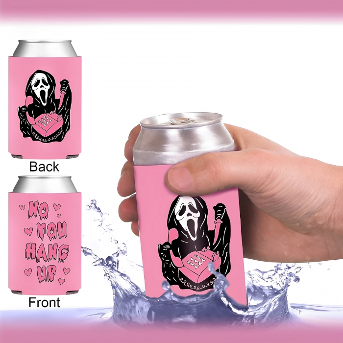 Halloween Can Cooler Full Color Imprint
