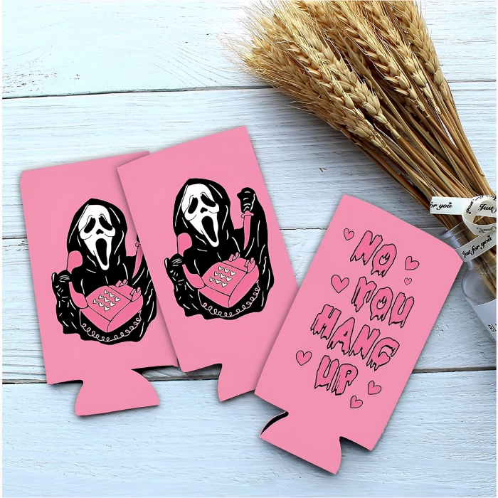 Halloween Can Cooler Full Color Imprint