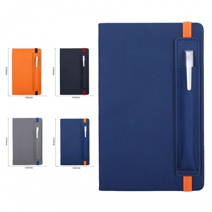 Durable Notebook With Pen Holder