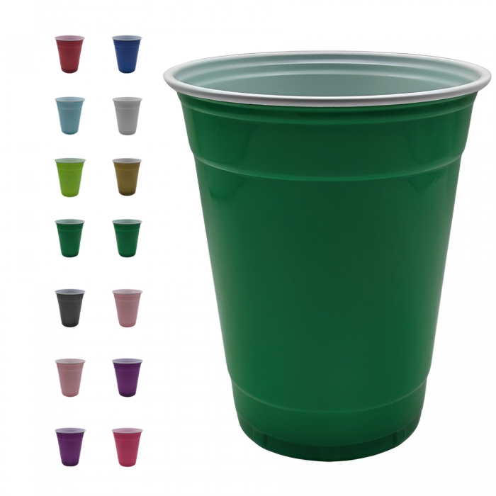 12 Oz Colorful Plastic Cups