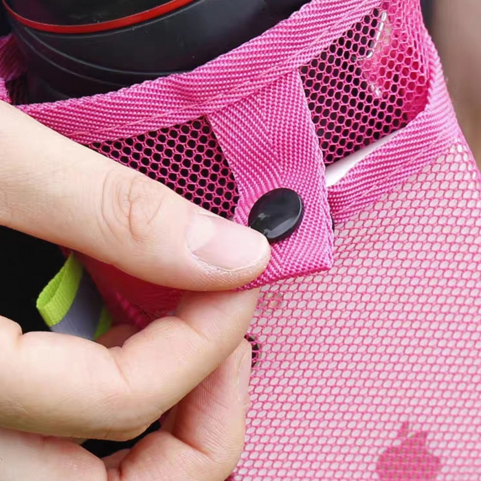 Portable Mesh Water Cup Crossbody Bag