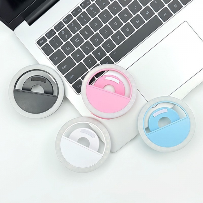 Semi-ring Clip-on Selfie Light