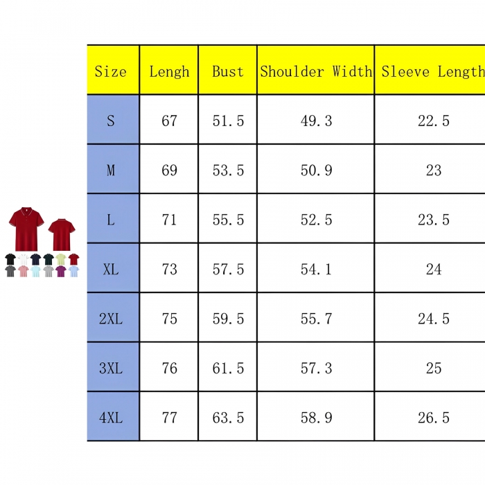 Unisex Short Sleeve Polo Shirt