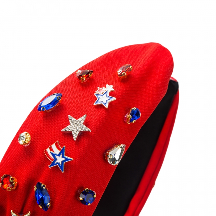 American Flag Headband Star Knotted