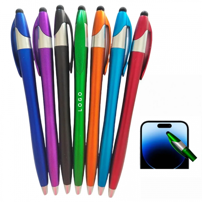 Custom Ballpoint Pen With Stylus