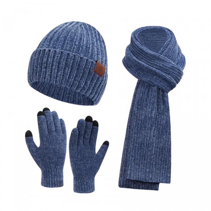 Winter Hat Scarf Gloves Set